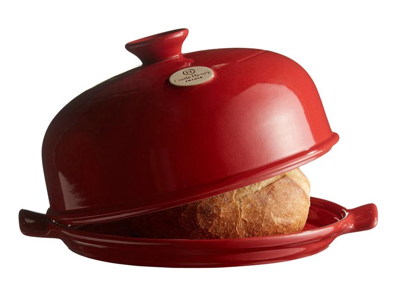 Emile Henry | Brotglocke rot | Keramik, D: 28.5cm