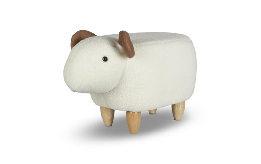 zoosy | Hocker Schaf weiss | 63x34x37cm