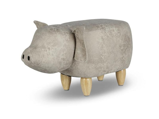 zoosy | Hocker Schwein grau | 66x34x36cm