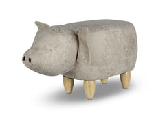 zoosy | Hocker Schwein grau | 66x34x36cm