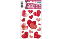 Herma Sticker Herzen Blümchen