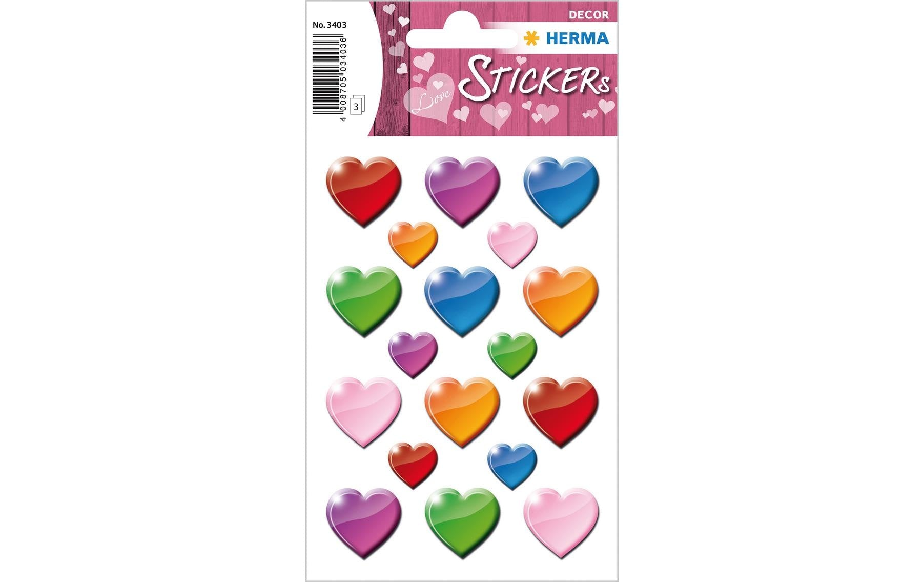 Herma Sticker Bunte Herzen