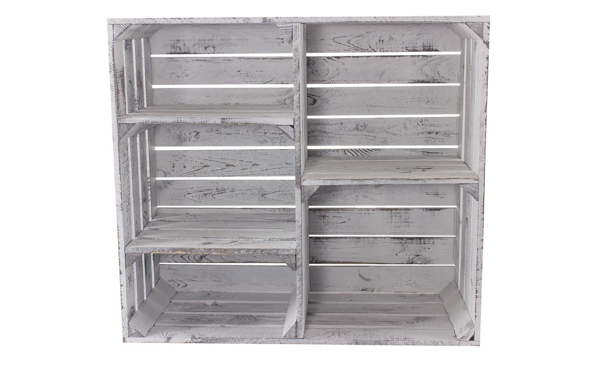 Holz Zollhaus, Regal Vintage Shabby, Weiss,