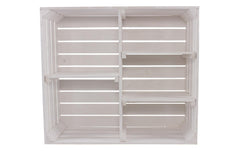 Holz Zollhaus, Regal Vintage Weiss, 77 x 68