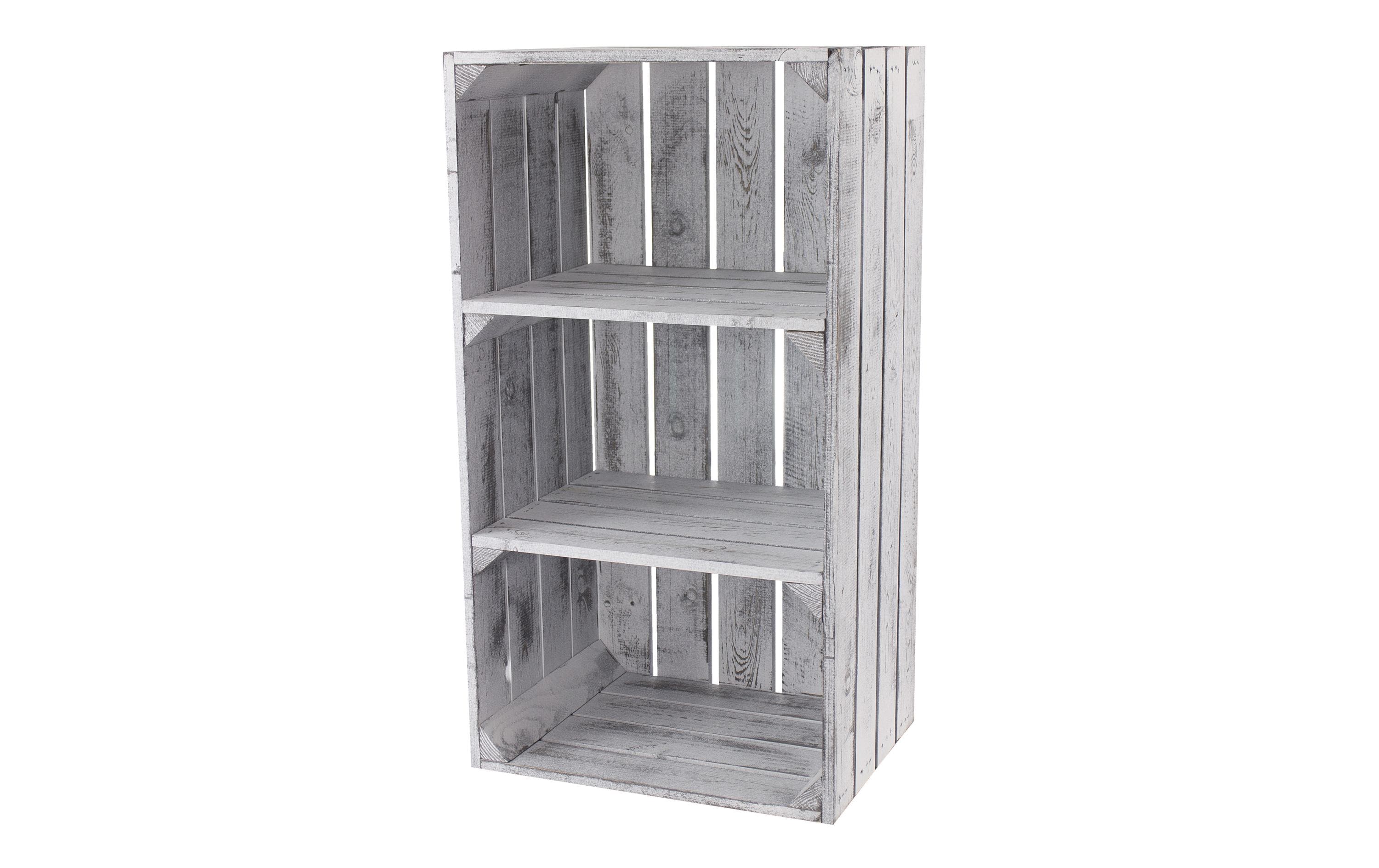 Holz Zollhaus, Regal Vintage Shabby Weiss 4