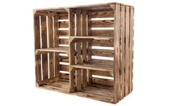 Holz Zollhaus, Regal Vintage geflammt 77 x