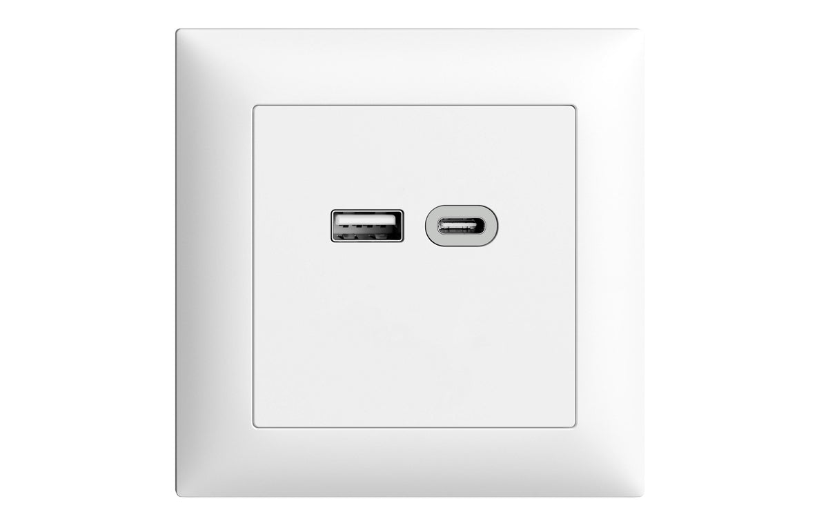 Feller EDIZIOdue UP USB-A+C Ladesteckdose