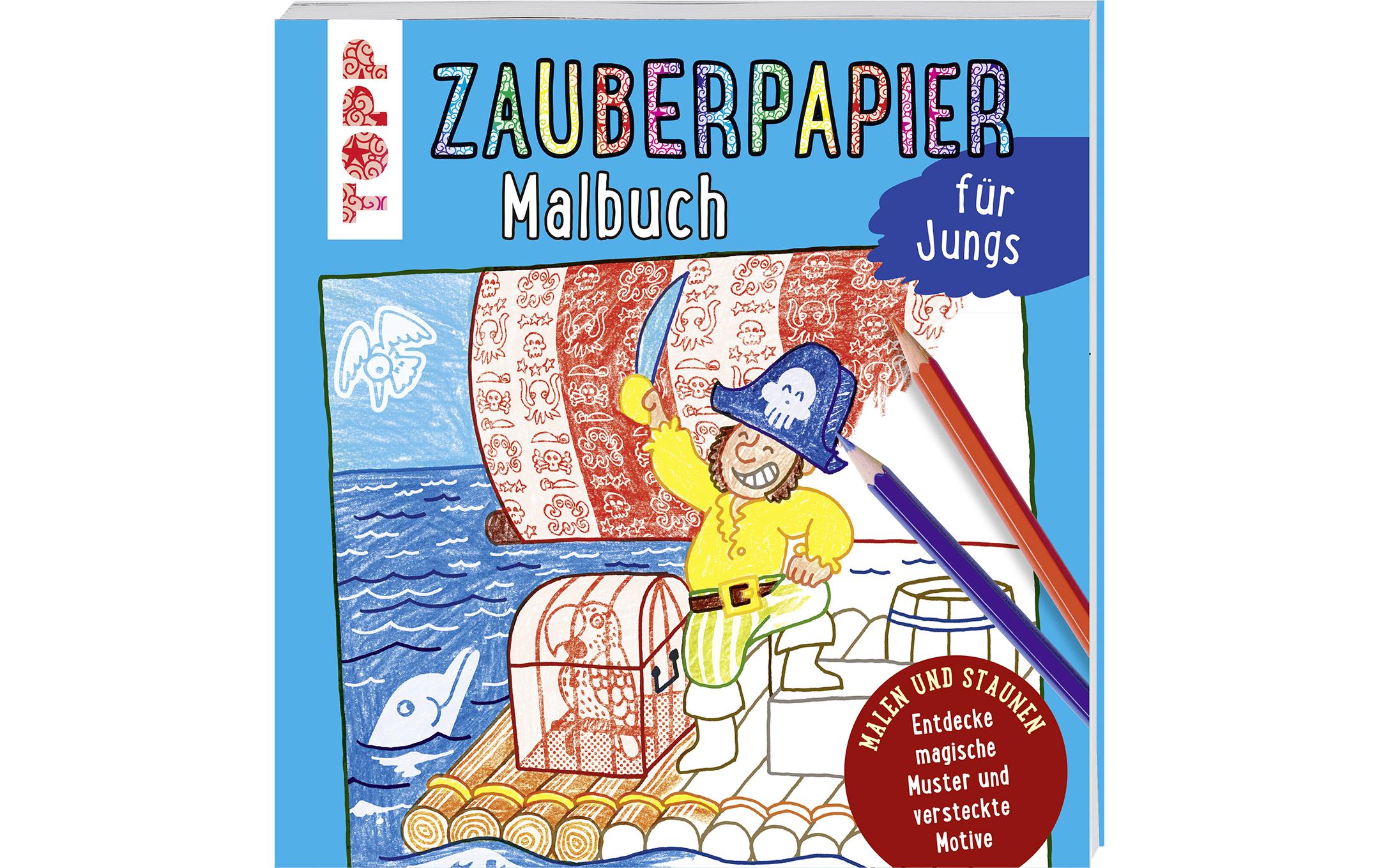 Topp Malbuch Zauberpapier Jungs