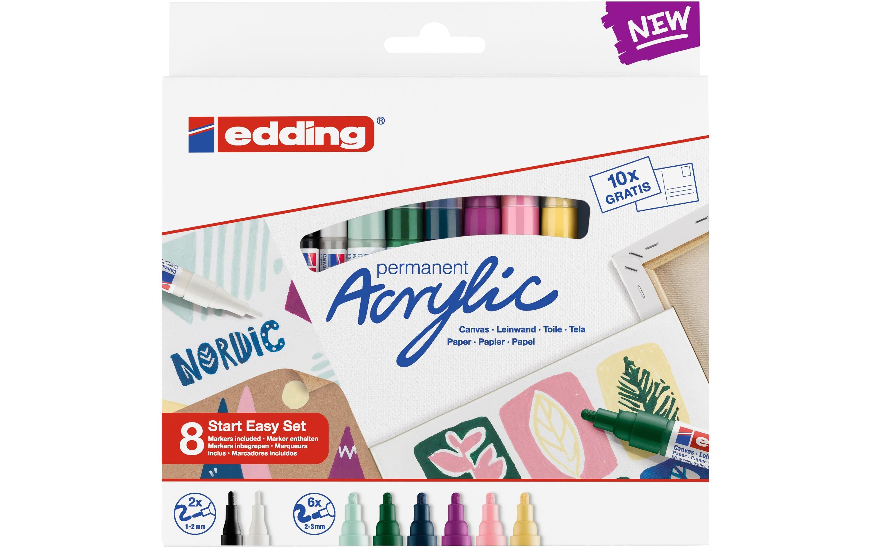 Edding Acrylmarker Starter-Set klein