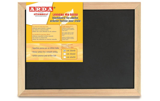 Arda | Blackboard 30x40cm | Kunststoff-Kreidetafel mit Holzrahmen