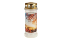 Opiflor Grabkerze Ewigkeit, Weiss