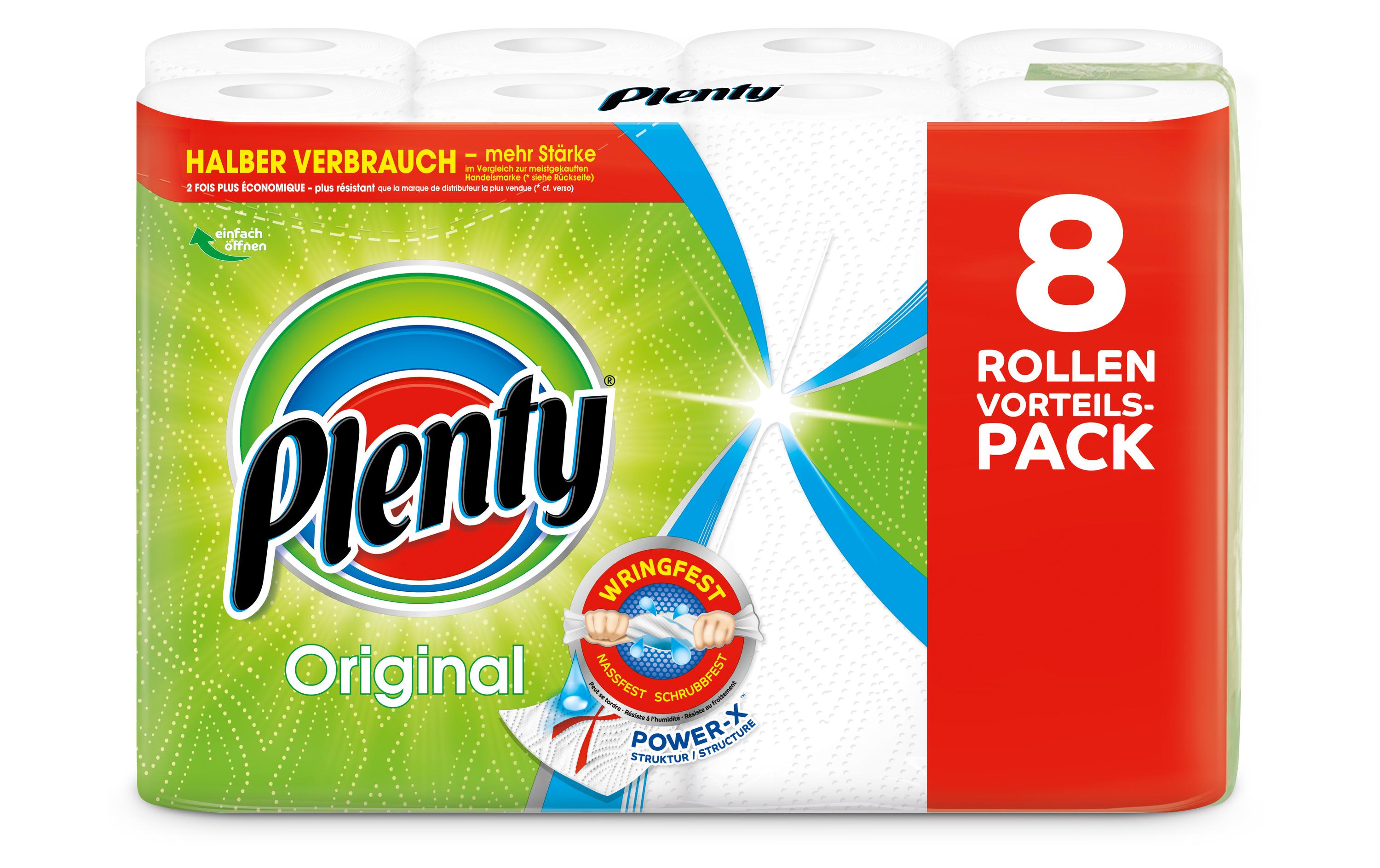 Plenty, Haushaltspapier Original 8 Rollen à