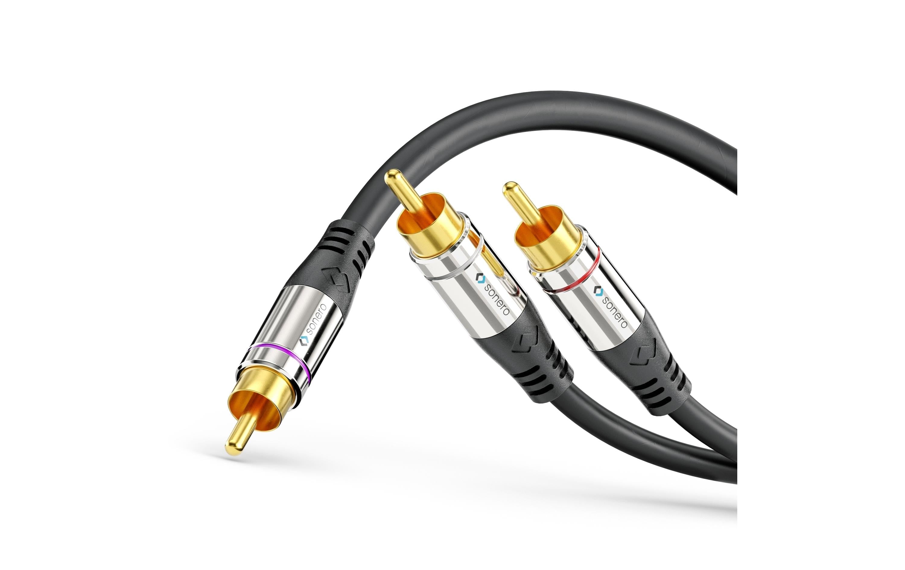 Sonero Cinch auf 2x Cinch Audio Kabel