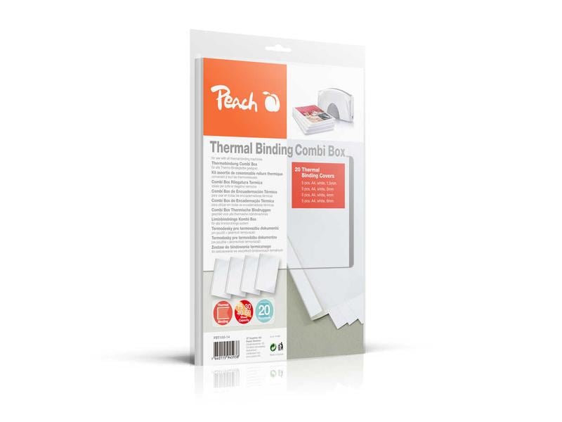 Peach | Kombi Box für Thermalbindegeräte | Thermalbindetaschen bis 5x6mm