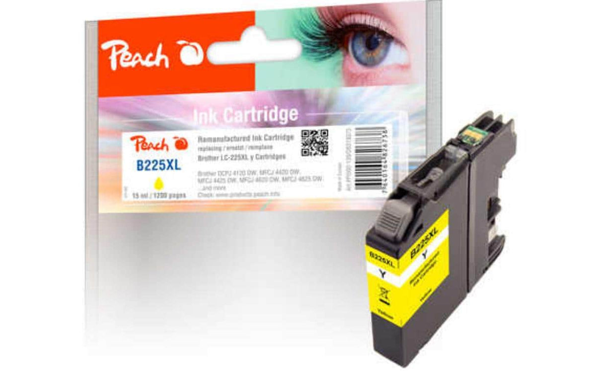 Peach, Tinte Brother LC-225XL Yellow