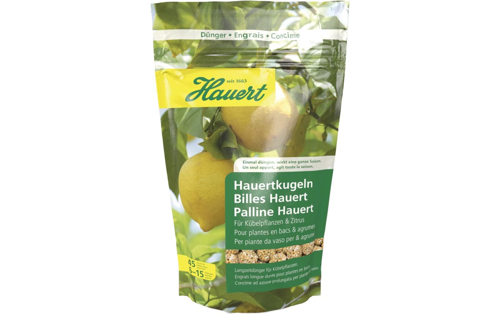 Hauertkugeln für Kübelpflanzen