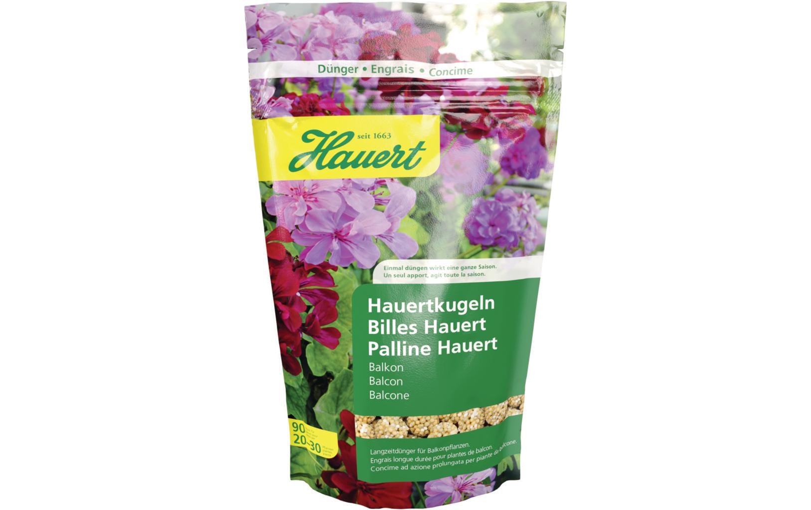 Hauertkugeln für Balkonpflanzen