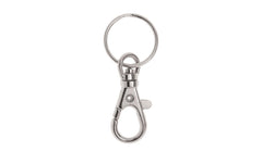 Glorex | Schlüsselanhänger mit Karabiner | Ring: 25 mm