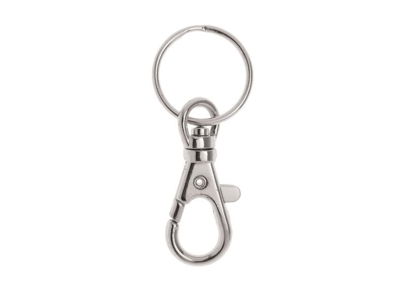 Glorex | Schlüsselanhänger mit Karabiner | Ring: 25 mm