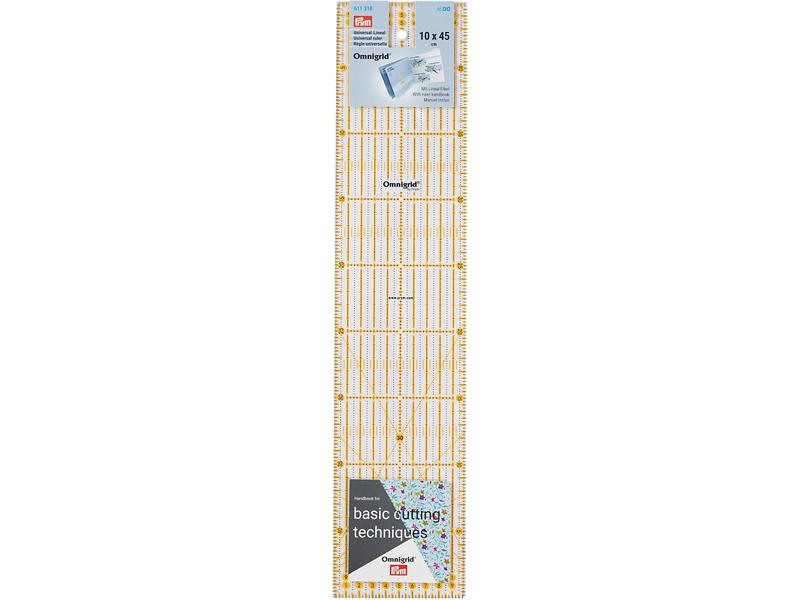 Prym | Lineal Universal Omnigrid | 10 x 45 cm, Stück