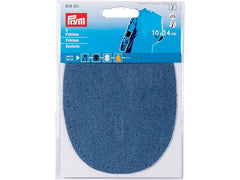 Prym | Applikation Patches Jeans Mittelblau | 10x14cm, 2 Stück