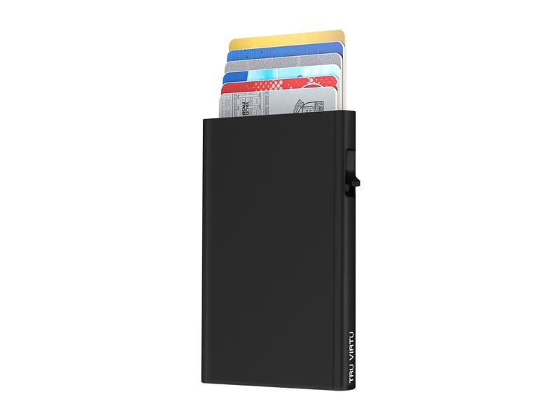 TRU VIRTU | Card Case Click & Slide | black magic