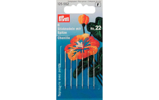 Prym Sticknadeln mit Spitze, silber