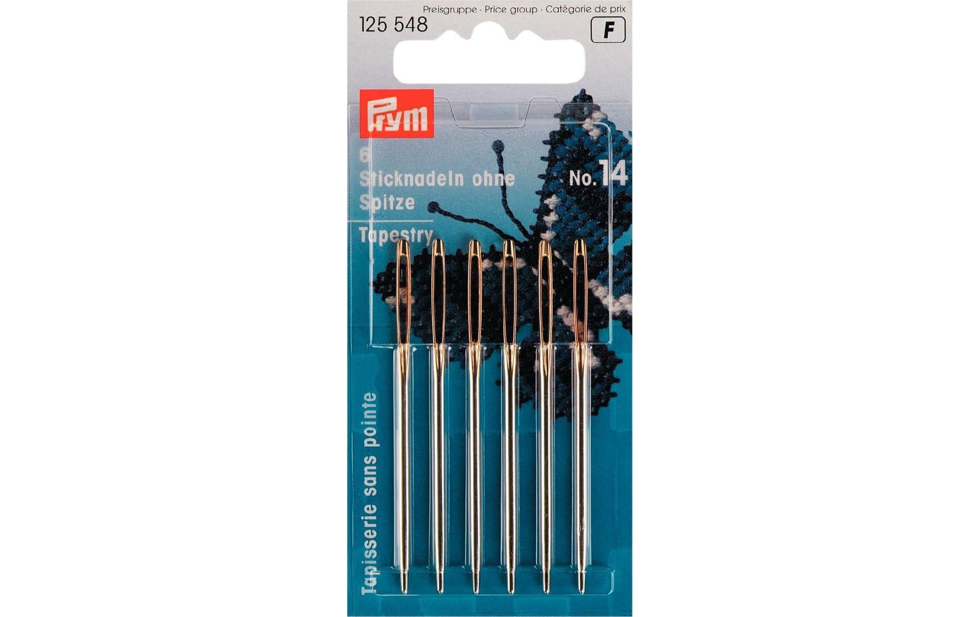 Prym Sticknadeln ohne Spitze, silber