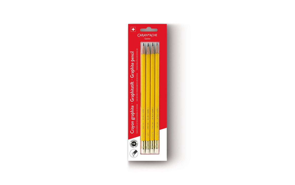 Caran d'Ache, Bleistift HB, mit Radiergummi