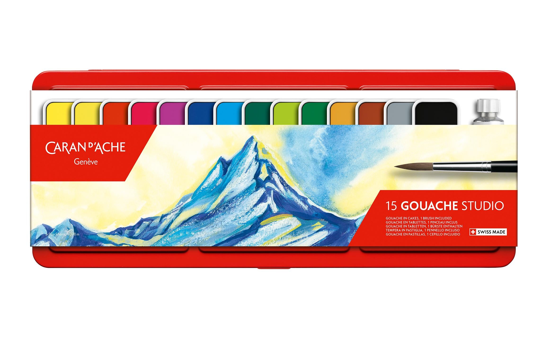 Caran d'Ache Gouache Studio Metallschachtel