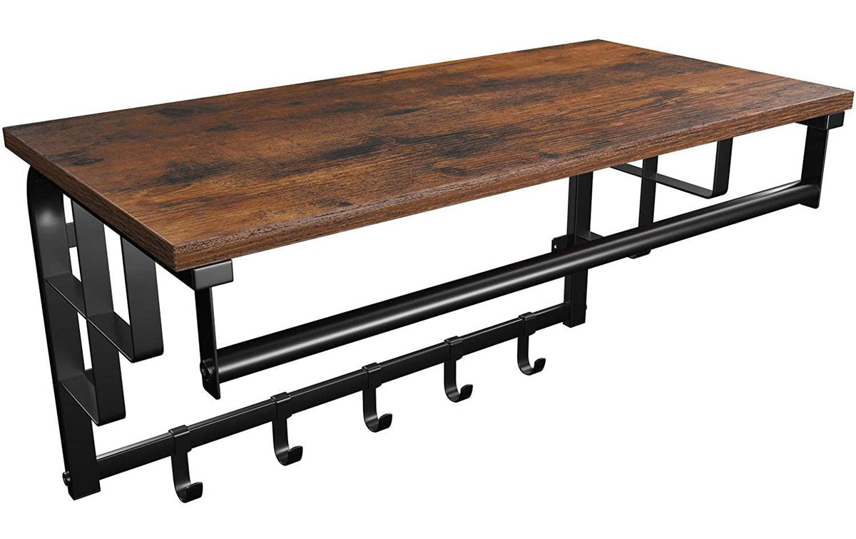 Vasagle Garderobe aus Holz und Metall,Braun