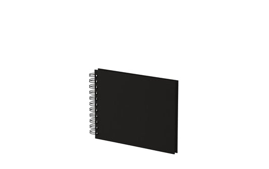 Rössler | Fotoalbum Spiralbindung Schwarz | 19.5 x 14.5 cm, 40 schwarze Seiten