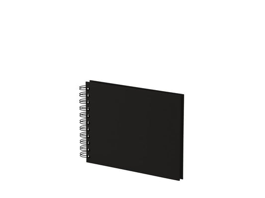 Rössler | Fotoalbum Spiralbindung Schwarz | 19.5 x 14.5 cm, 40 schwarze Seiten