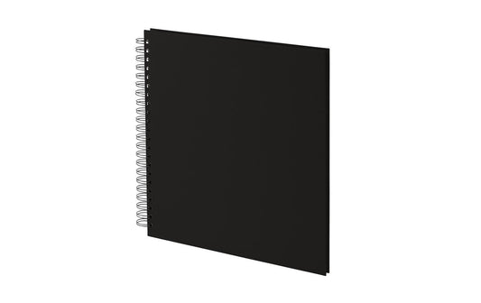 Rössler | Fotoalbum Spiralbindung Schwarz | 29 x 29 cm, 60 schwarze Seiten