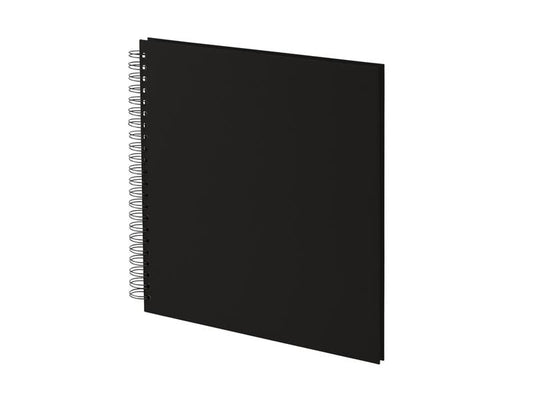 Rössler | Fotoalbum Spiralbindung Schwarz | 29 x 29 cm, 60 schwarze Seiten