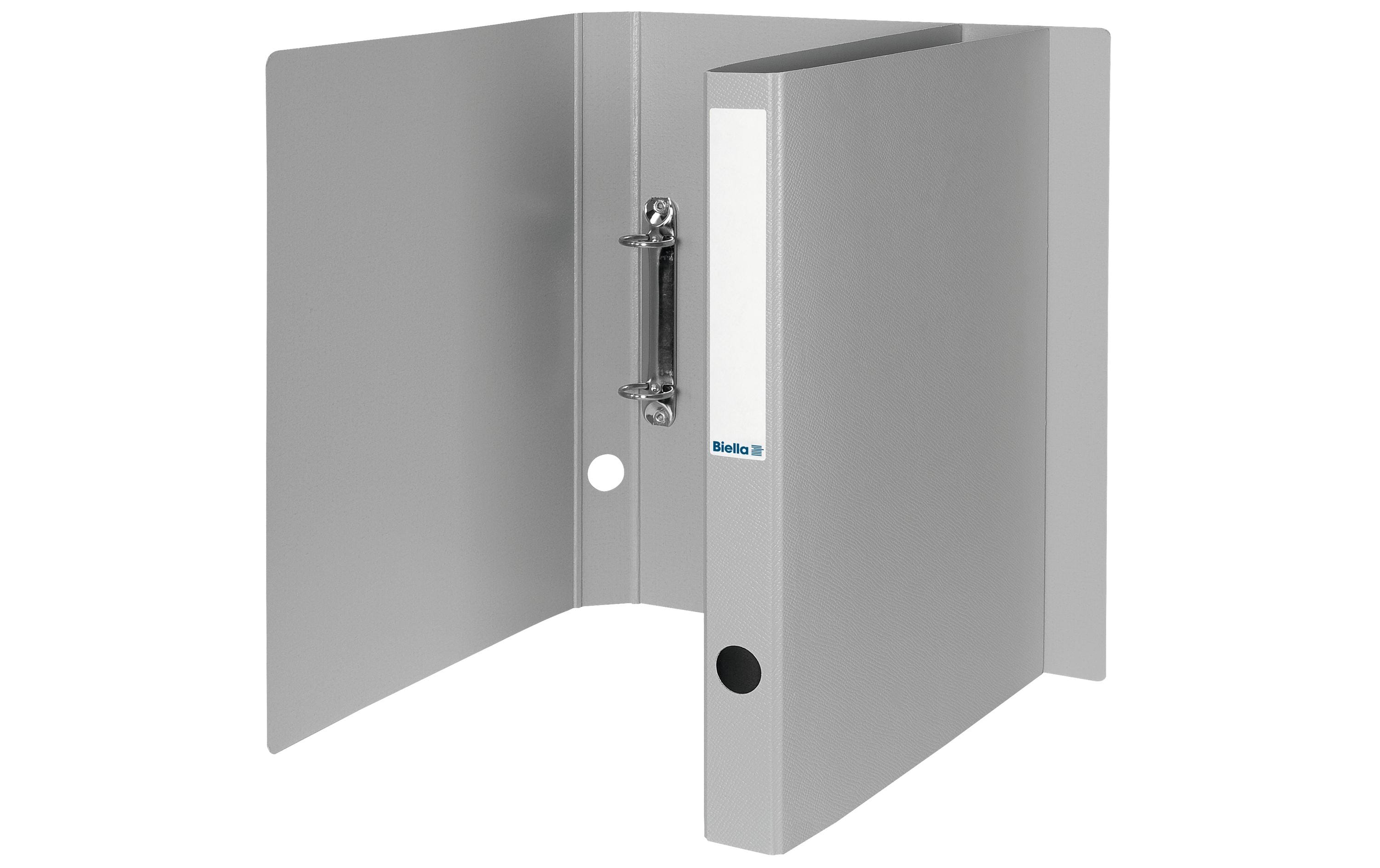 Biella, Ringbuch Viria A4 3.1 cm, Grau