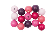 Rico Design | Rico Holzkugel Mix, candy | 12 mm, 15 Stk.