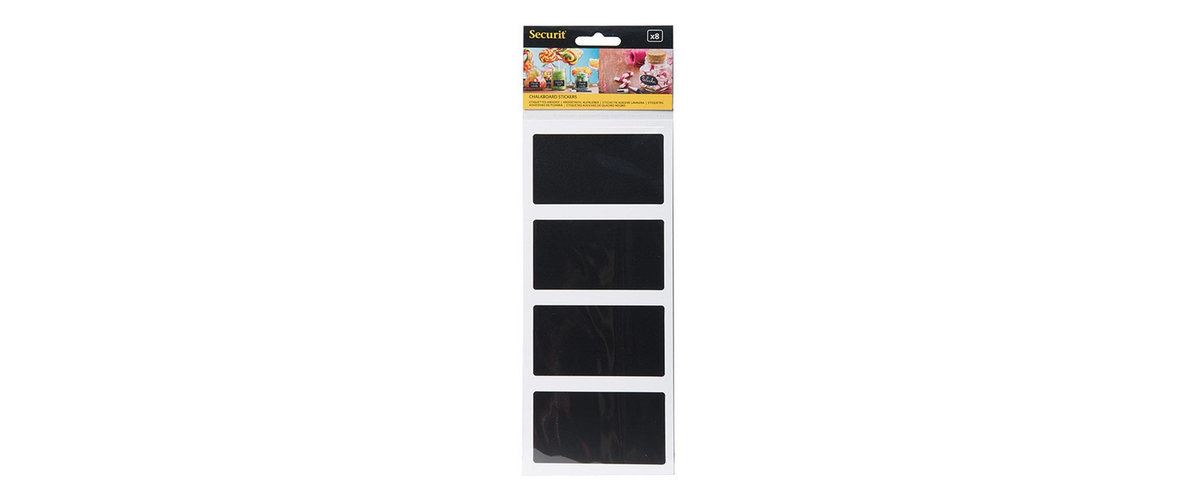 Securit Kreidetafelstickers schwarz