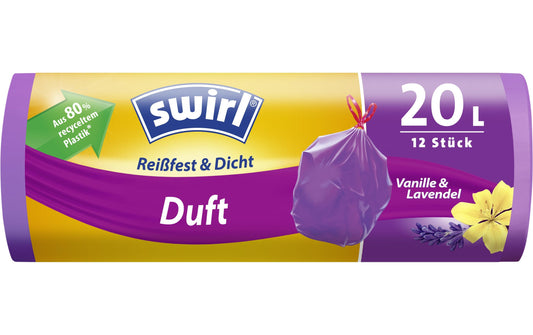 Swirl Müllbeutel Duft mit Zugband 20 L