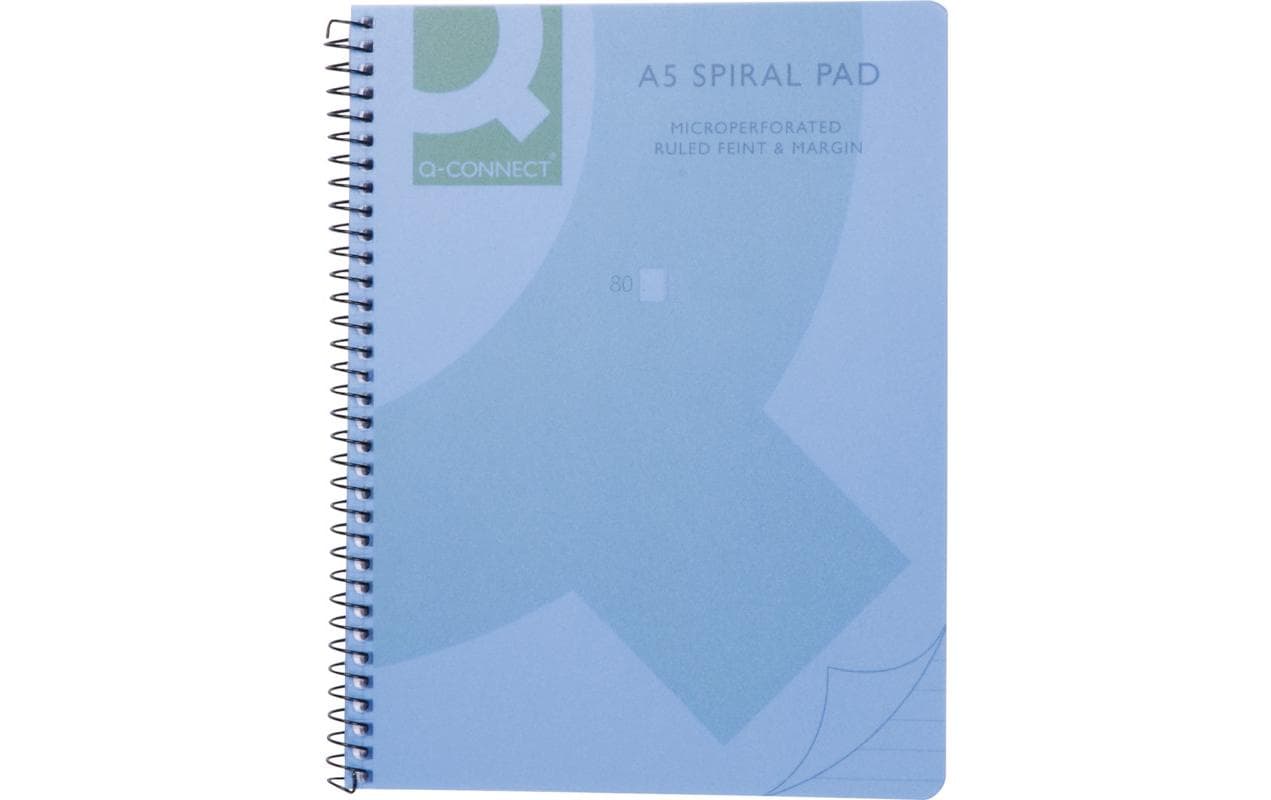 Connect Spiralheft blau A5