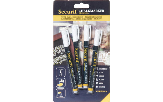 Securit | Kreidemarker 1-2 mm | 4 Stück