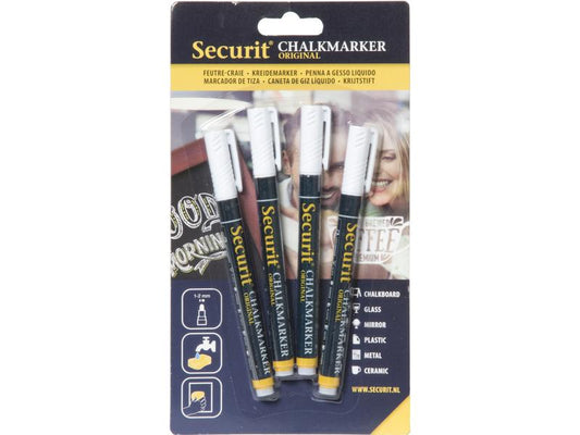 Securit | Kreidemarker 1-2 mm | 4 Stück