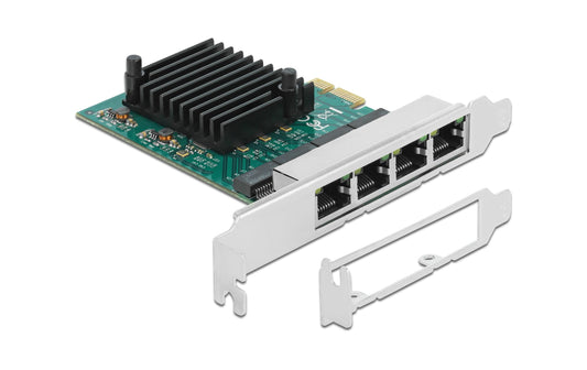 Delock PCI-Express-x4 Netzwerkkarte, 4x1GE