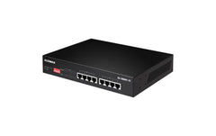 Edimax | GS-1008PL V2: 8 Port GE PoE+ Switch | Longrange, 4xPoE+ 70 Watt PoE, Lüfterlos