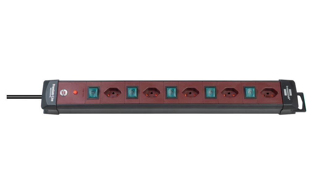 Steckdosenleiste 5xT13, quer, mit 5Schalter