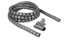 Delock | Spiroschlauch mit Einziehwerkzeug | 2.5 m x 25 mm Grau