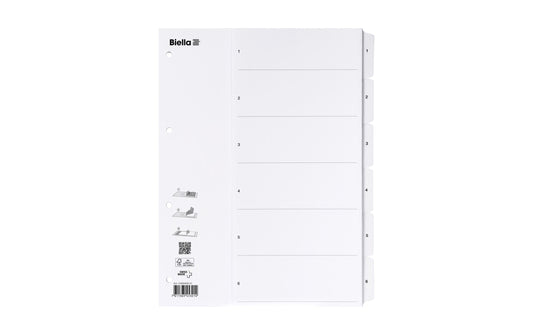 Biella Register Karton A4 1-6, 4Loch