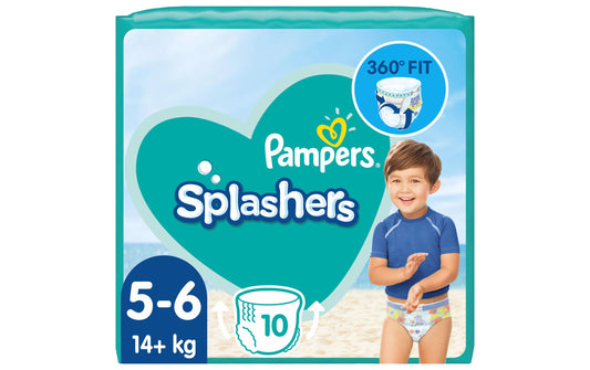Pampers | Schwimmwindeln Splashers | Grösse 5-6, 10 Stück