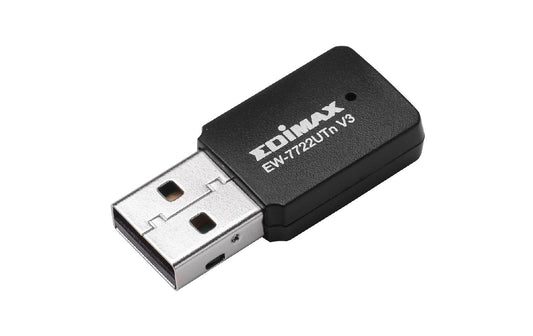 Edimax | EW-7722UTN V3: WLAN-N USB Adapter | WLAN 802.11b/g/n, 2.4GHz, 300Mbps