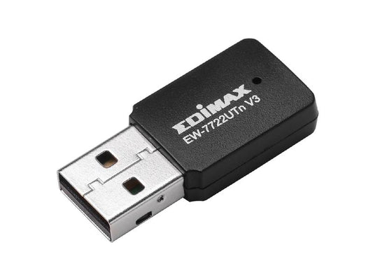 Edimax | EW-7722UTN V3: WLAN-N USB Adapter | WLAN 802.11b/g/n, 2.4GHz, 300Mbps